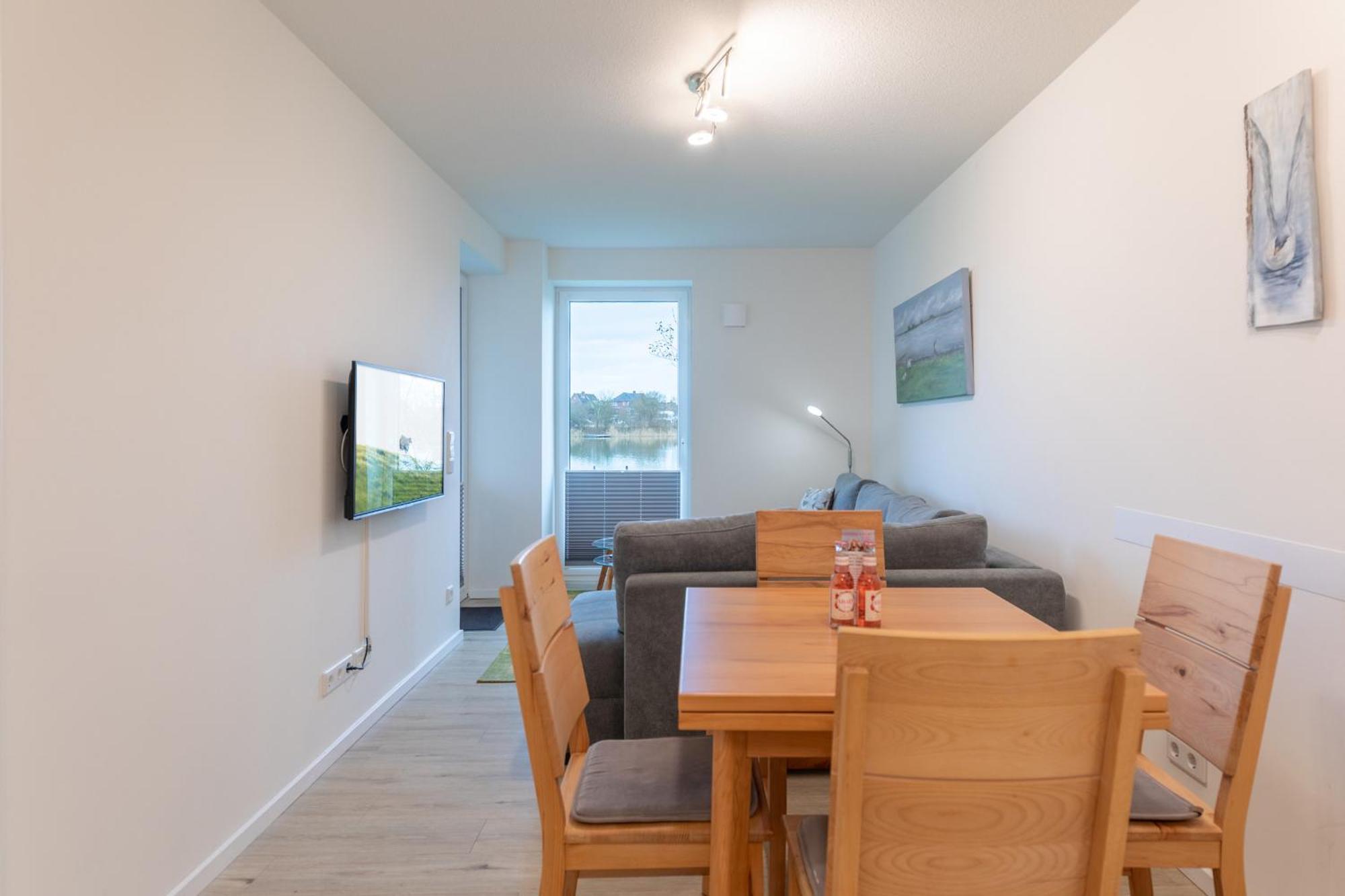 Ferienwohnung "Halligstork" Direkt Am Nordseedeich Mit Blick Auf Den See 北滩岛 外观 照片